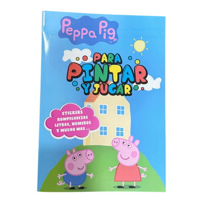 Libro Para Pintar Con Stickers Pepa Pig ×10U