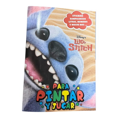 Libro Para Pintar Con Stickers Stitch ×10U