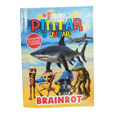 Libro Para Pintar Con Stickers Traladero ×10U