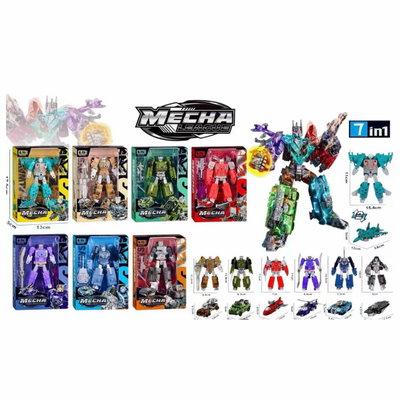 Set de Robots Transformables 7 en 1