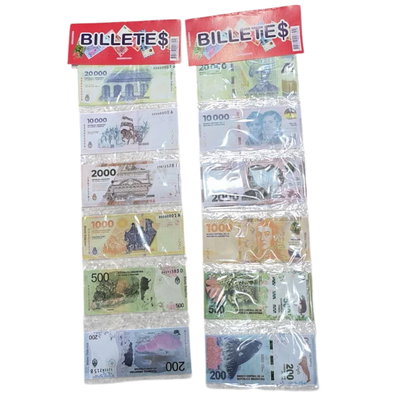 Billete Para Jugar Tira Pesos