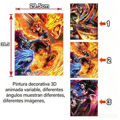 Póster 3D Demon Slayer A