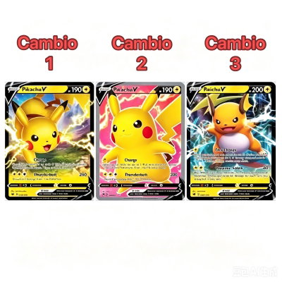 Póster 3D Carta Pokemon Pikachu