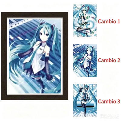 Póster 3D Miku