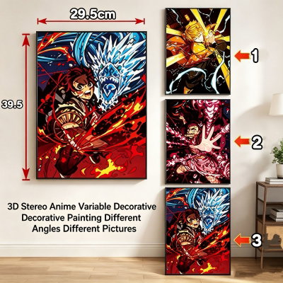 Póster 3D Demon Slayer B