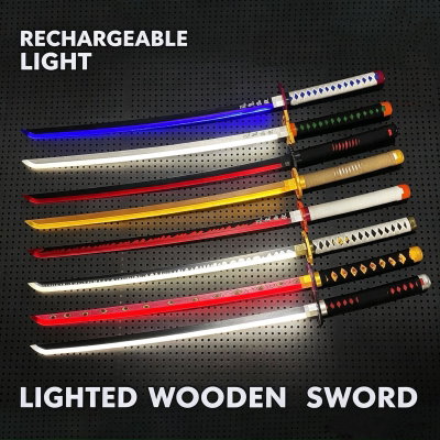 Espada Demon Slayer Iluminada Luz Con Recargable Oferta
