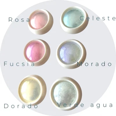 Efecto aurora para uñas x6