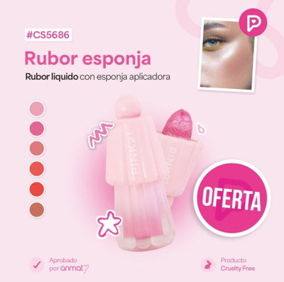 Rubor liquido punta gruesa