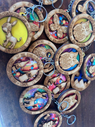 llaveros simples color