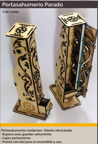 porta sahumerio parado puerta 