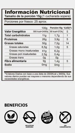 Pasta de Maní Natural - EntreNuts