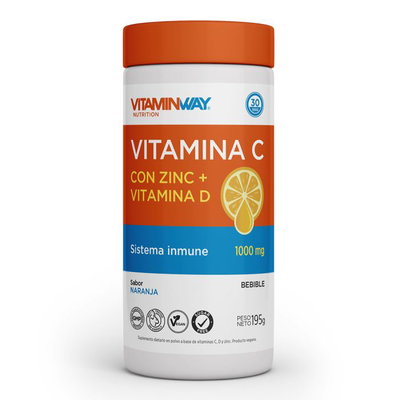 Vitamina C bebible con zinc y vitamina D - Vitaminway x 195g