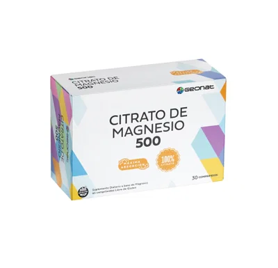 Citrato de Magnesio 500 - Geonat x 30comp
