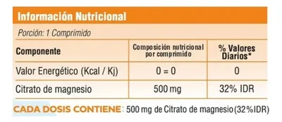 Citrato de Magnesio 500 - Geonat x 30comp