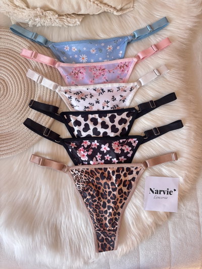 Regulables elástico ancho estampadas X2