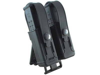 PORTA CARGADOR POLIMERO DOBLE UNIVERSAL C/ TAPA