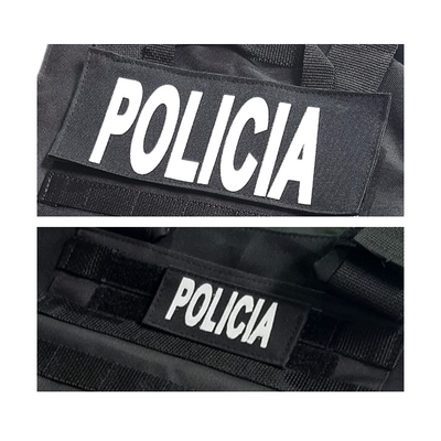 Parche - Cartel Policía Cordura y Velcro 10cm x 5xcm