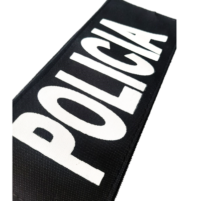 Parche-Cartel Policía Cordura y Velcro 25X10