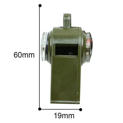 Silbato Supervivencia Brujula Militar Temperatura 3en1