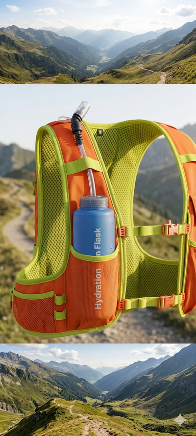Botellas Sport Plegables Azul