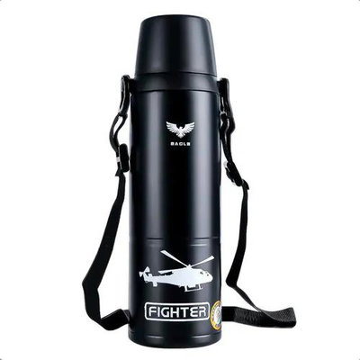 Termo Táctico Fashion Cup - Edición "Fighter" Agua Caliente/Café 1000ML 5107