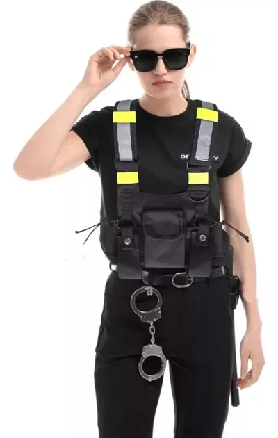 Chaleco Radio Airsoft Arnes Reflectante