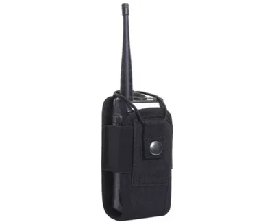 Pouch Porta Radio Molle Pouch Tactico Porta Radio Airsoft Negro