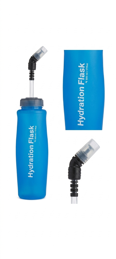 Botellas Sport Plegables Azul
