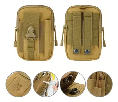 Pouch Tactico Billetera Molle Sin Velcro