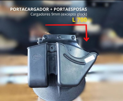 Portacargador y Porta Esposas Doble Fobus CU9