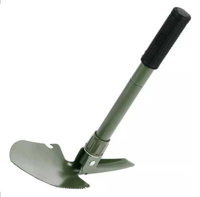 Pala Táctica Plegable 3 en 1 - Pico, Sierra y Pala con Estuche Camuflado