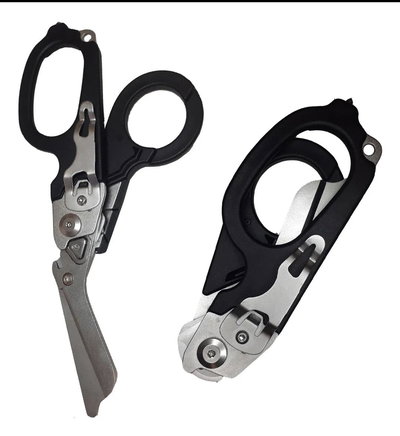 Tijeras de Rescate Tácticas Plegables 6 en 1 - Estilo Leatherman Raptor