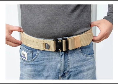 Cinturón Táctico con Bajo Cinto - Cinturón Interno con Velcro y Cinturón Externo MOLLE