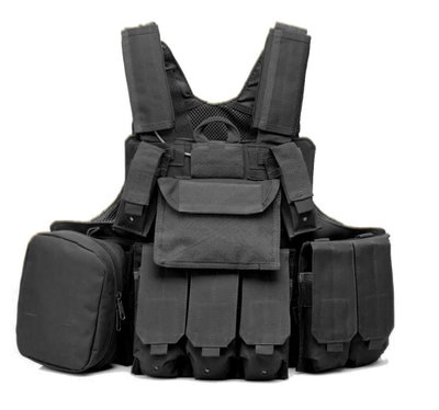 Chaleco Táctico CIRAS Sistema Molle - Black Edition