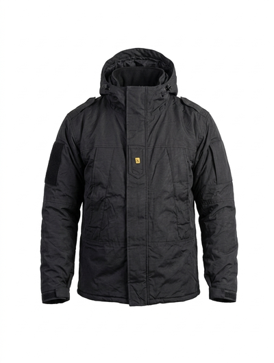 Campera Rompeviento Táctica - Negra con Capucha