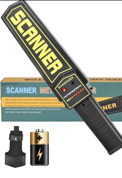 Detector de Metales de Mano RANSENERS - Escáner de Seguridad de Alta Sensibilidad