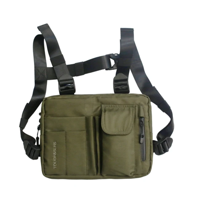 Pechera Táctica - Arnes "TOUGH&SLHS" - Chaleco de Pecho Ajustable de Alta Resistencia