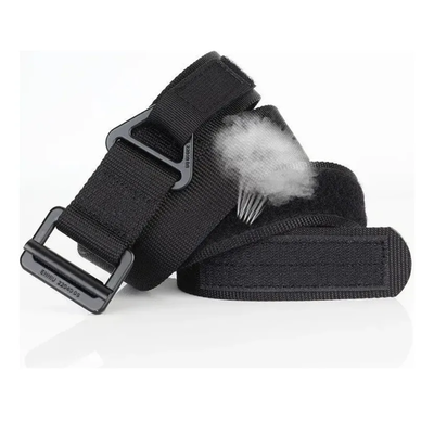 Cinturon Tactico Militar Cinturon Militar Metal Ranger Negro Lisa 120x3.8cm