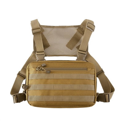 Pechera Táctica de Asalto Modular - Chest Rig - MOLLE y Arnés de Malla Transpirable