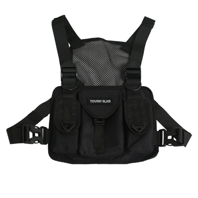 Pechera Táctica Streetwear "TOUGH SLHS" - Chaleco Rig de Pecho - Arnes