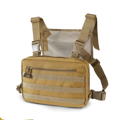 Pechera Táctica de Asalto Modular - Chest Rig - MOLLE y Arnés de Malla Transpirable