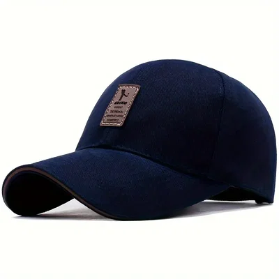 Gorra Clásica de Béisbol EDIKO - Azul Marino con Parche Estilo Vintage