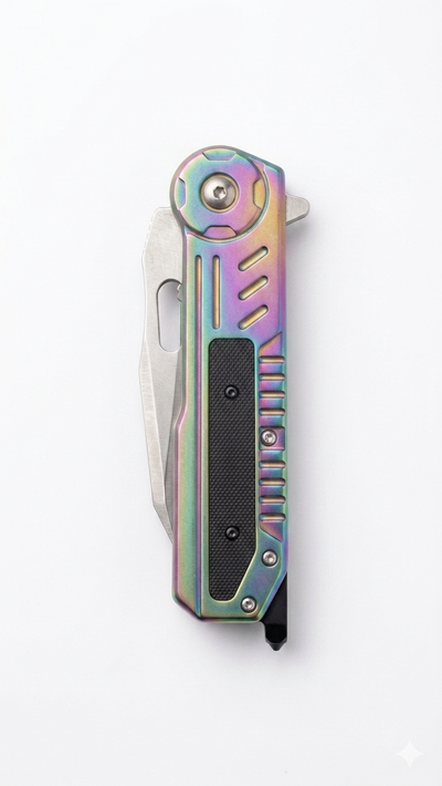 Navaja Táctica Plegable Browning - Acero Inoxidable y Diseño Tornasolado