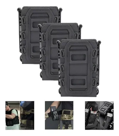 Porta Cargador Táctico Ajustable, CARGADOR AR15/M4/M16 – MOLLE
