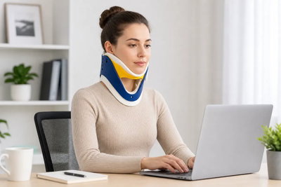 Collarin Ortopedico Cervical Adulto Collar Inmovilizador - Primeros Auxilios