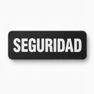 Parche Tactico Militar Parche Seguridad Reflectante Velcro 25.5x9cm