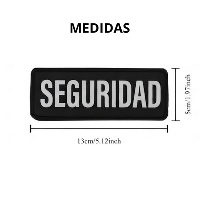 Parche Tactico Militar Parche Reflectante Seguridad Velcro 13x5cm