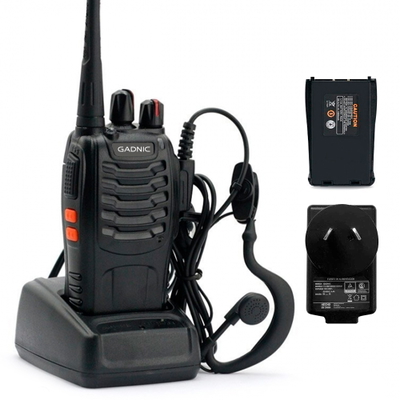 Handy Gadnic WK99U 5W 16 Canales UHF Hasta 1km Manos Libres Walkie Talkie