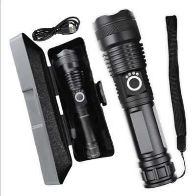 Linterna Táctica Profesional Led Potente Recargable + Batería + Zoom