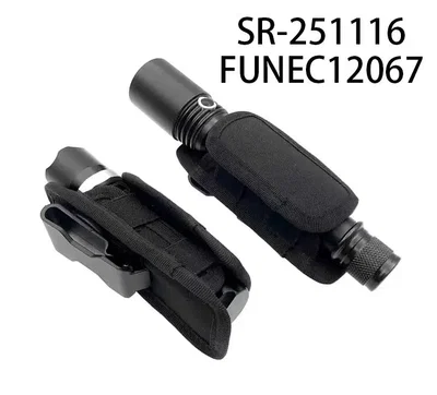 Funda Táctica Portalinterna Giratoria 360° Para Cinturón – Clip Resistente